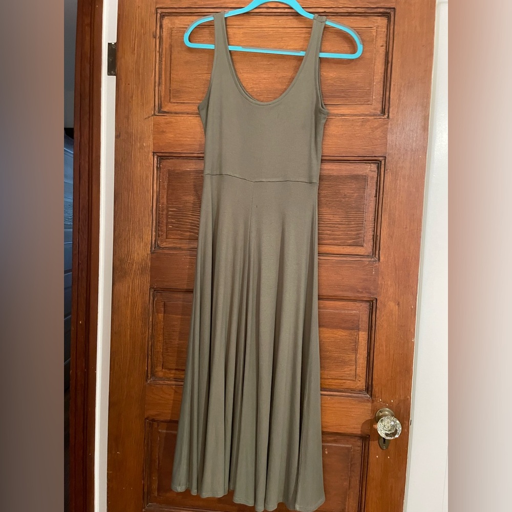 Marine Layer Lexi Rib Fit and Flare Midi Dress